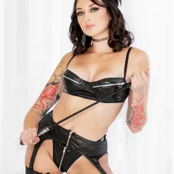 Charlotte Sins in 'Evil Angel' Latex Stand Alone Scene (Thumbnail 1)