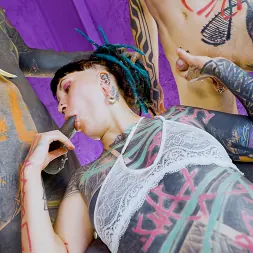IlluZ in 'Evil Angel' Tattooed IlluZ: DP and Sloppy BJ (Thumbnail 4)