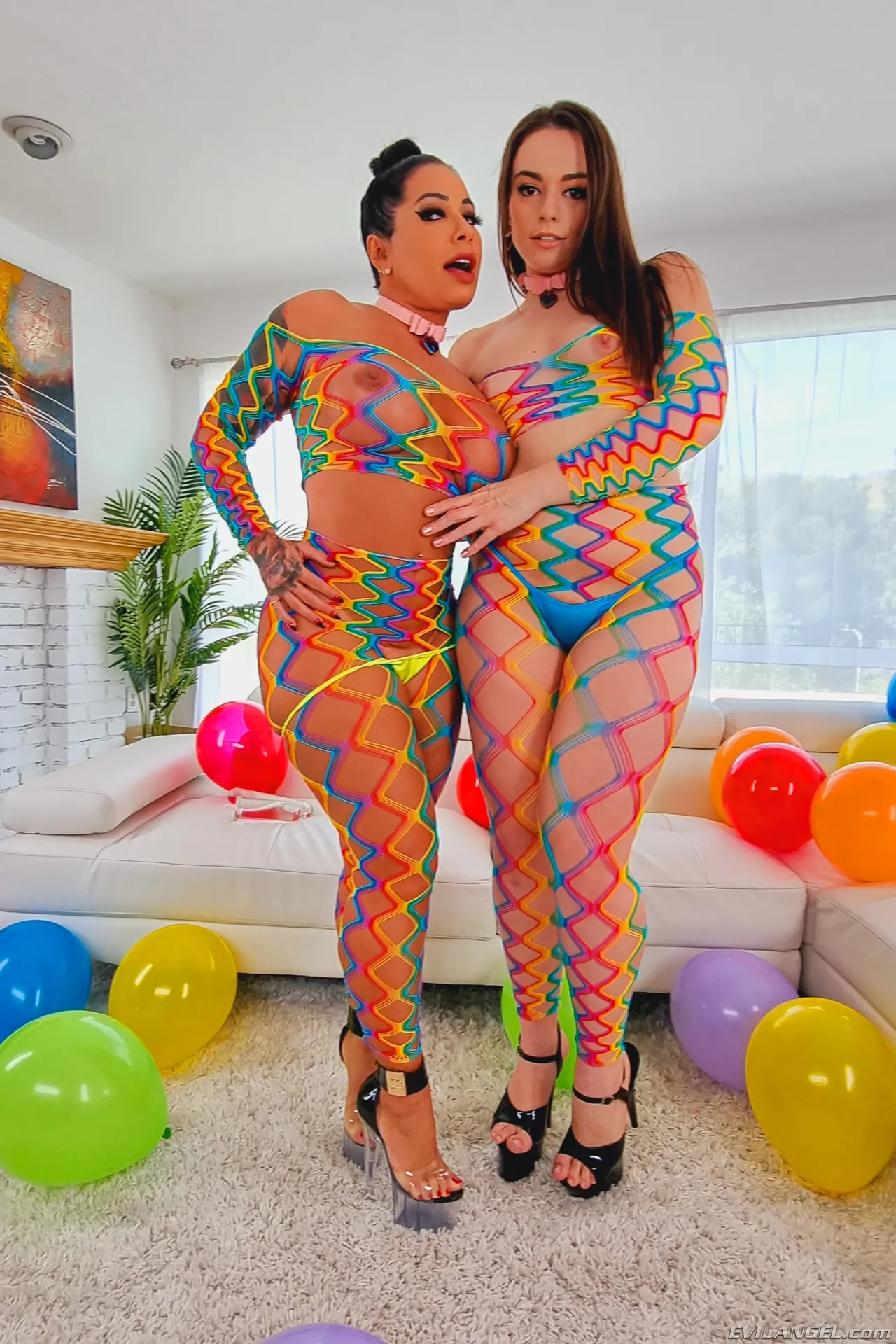 Evil Angel 'and Sophia Burns and Jazz Duro' starring Monica Santhiago (Photo 1)