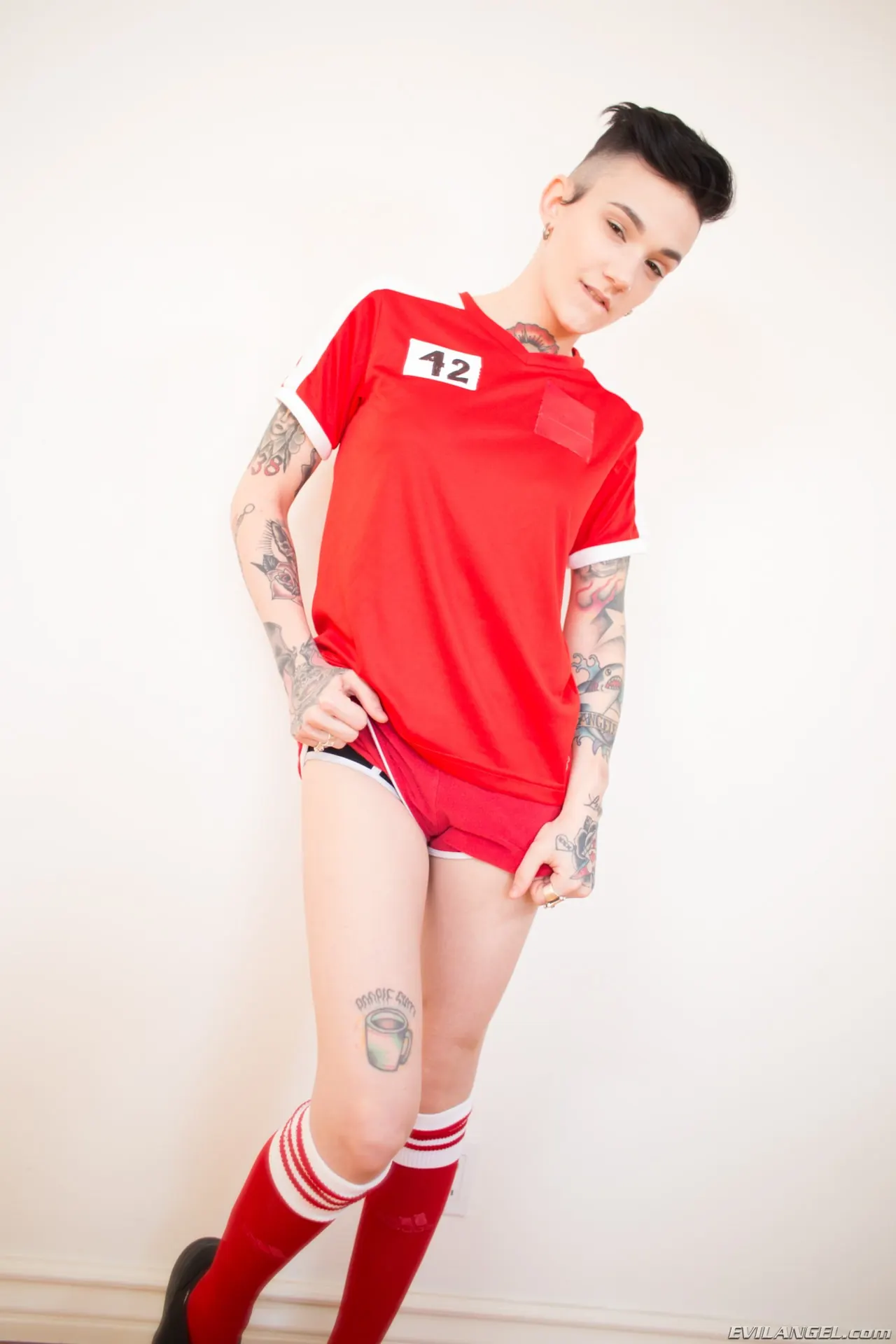 Evil Angel 'Pruebas de gangbang interracial volumen 1' protagonizando Nikki Hearts (foto 12)