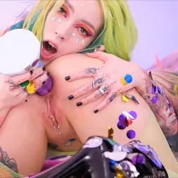 Purple Bitch en 'Evil Angel' Fiesta de sexo lésbico con la perra morada (Miniatura 8)