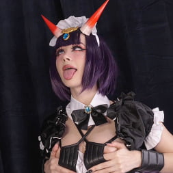 Purple Bitch en 'Evil Angel' Shuten Douji es una criada cachonda (Miniatura 2)