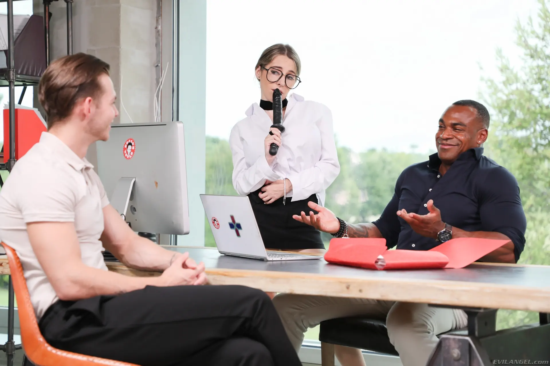 Evil Angel 'Perverted Secretaries 12' starring Safira Yakkuza (Photo 5)